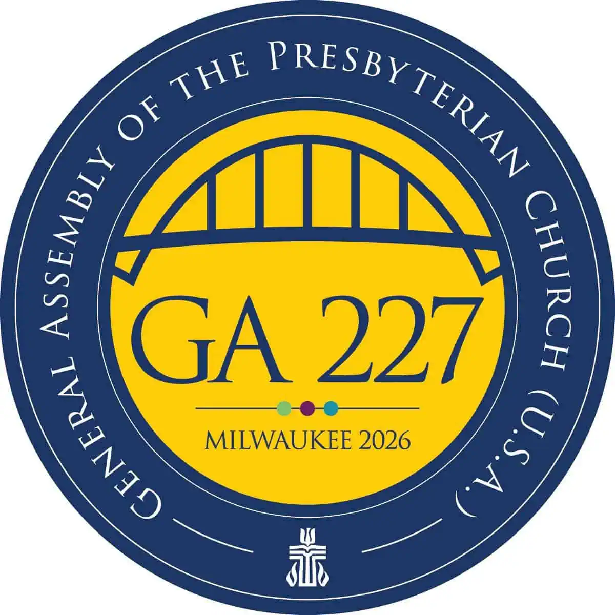 Logo of More Light Presbyterians with GA 227 and Milwaukee 2026 text.
