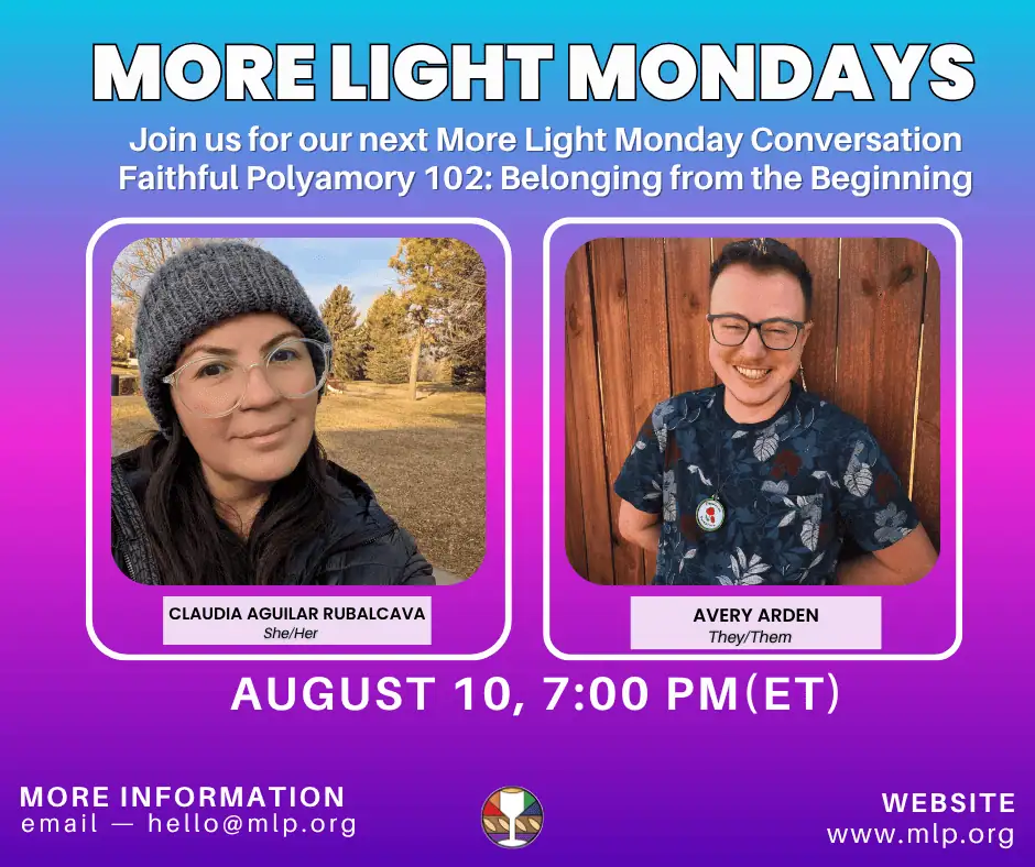 More Light Mondays event featuring Claudia Aguilar Rubalcava and Avery Arden on August 10.